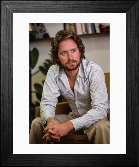 Framed Print : Michael Douglas, American Actor Framed Print : Michael Douglas, American Actor
