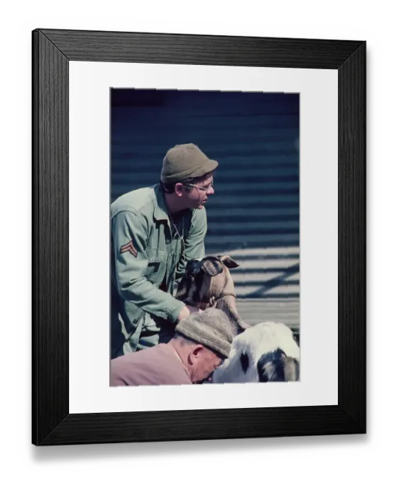 Framed Print : Gary Burghoff - M*A*S*H Production