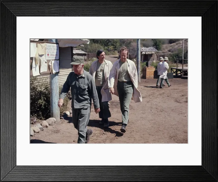Framed Print : Harry, Alan And Mike - M*A*S*H Production