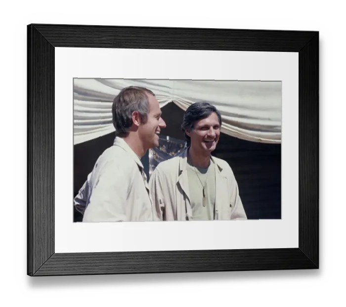 Framed Print : Mike And Alan - M*A*S*H Production Framed Print : Mike And Alan - M*A*S*H Production