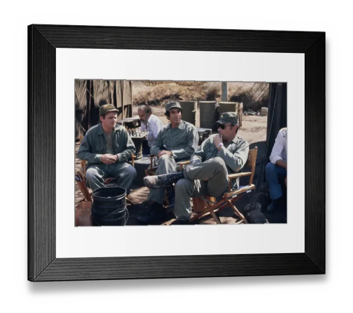 Framed Print : Gary, Jamie And Larry - M*A*S*H Production
