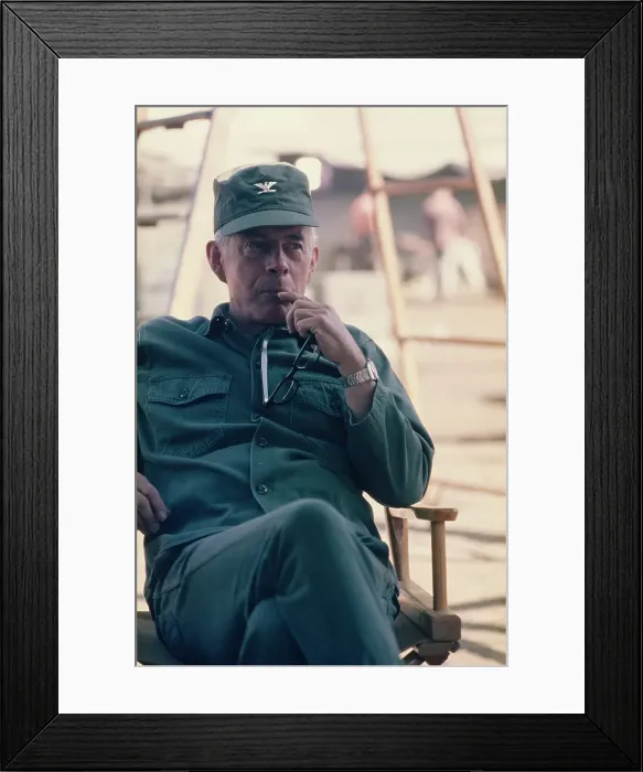 Framed Print : Harry Morgan - M*A*S*H Production