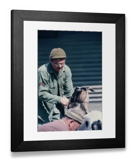 Framed Print : Gary Burghoff - M*A*S*H Production