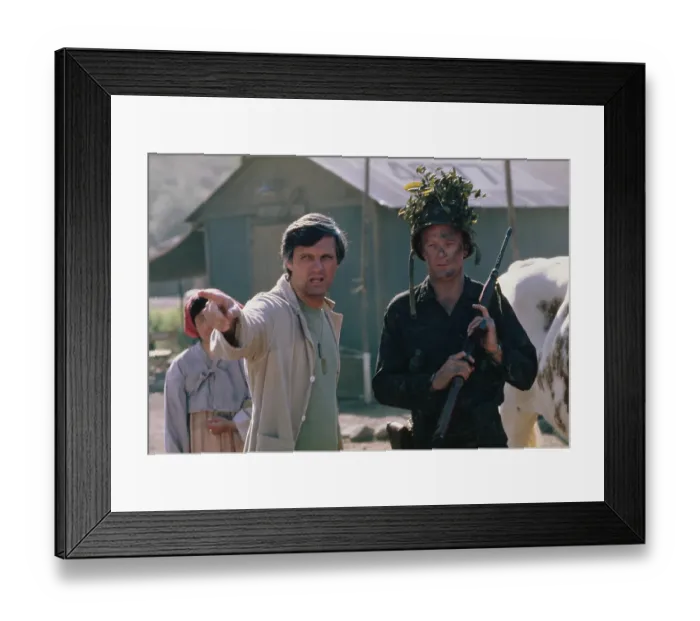 Framed Print : Alan And Larry - M*A*S*H Production