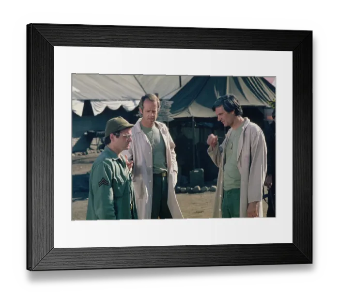 Framed Print : Gary, Alan And Mike - M*A*S*H Production