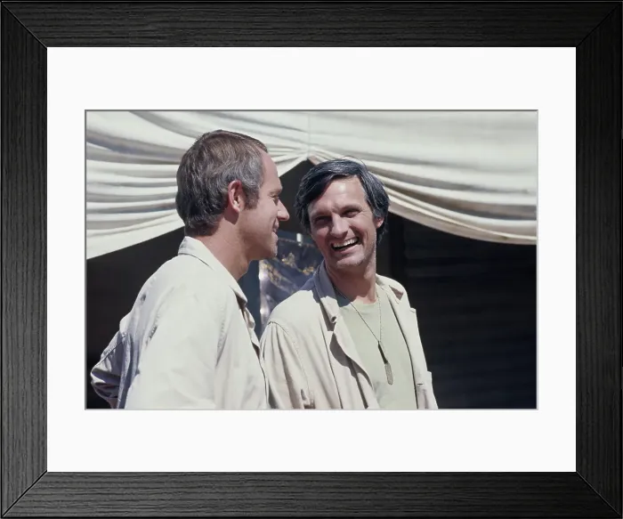 Framed Print : Mike And Alan - M*A*S*H Production