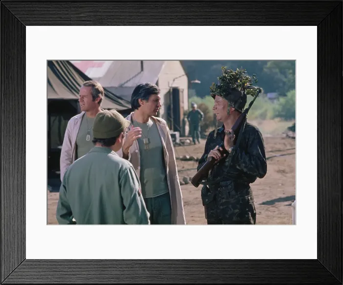Framed Print : Mike, Gary, Alan And Larry - M*A*S*H Production