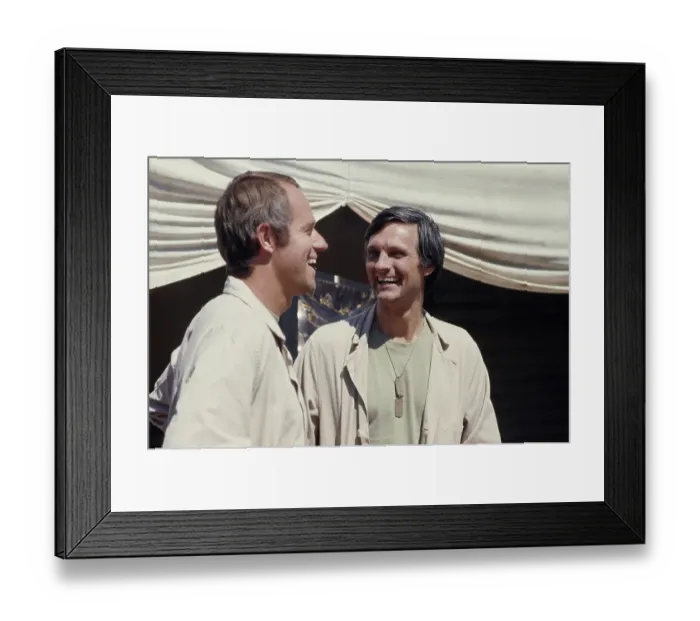 Framed Print : Mike And Alan - M*A*S*H Production