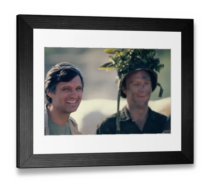 Framed Print : Alan And Larry - M*A*S*H Production