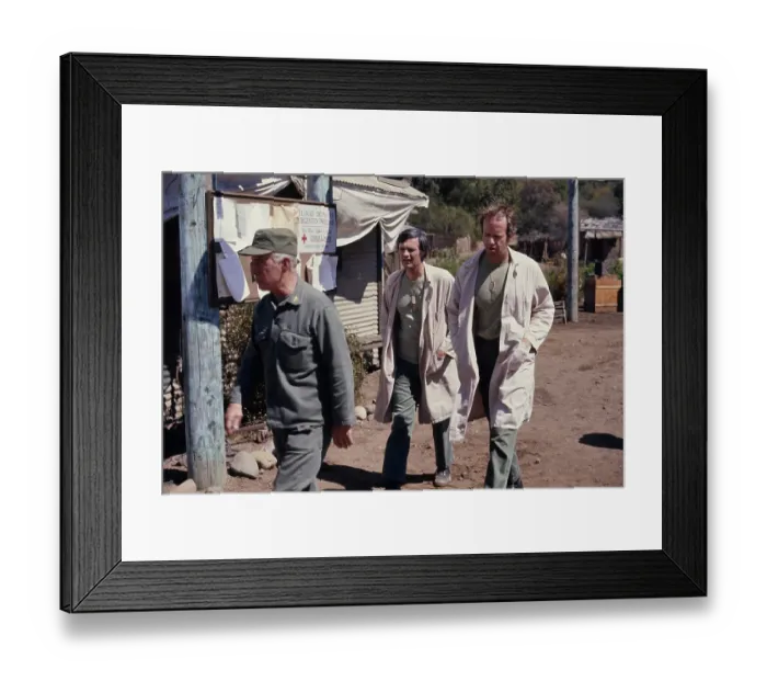 Framed Print : Harry, Alan And Mike - M*A*S*H Production