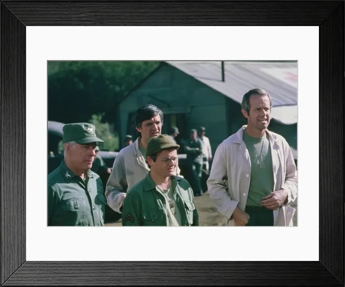 Framed Print : Harry, Gary, Alan And Mike - M*A*S*H Production