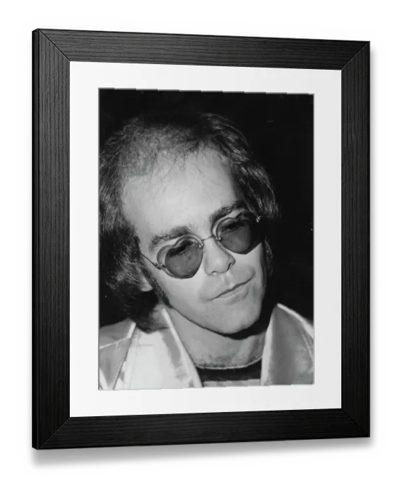 Framed Print : Elton John Fan Mail Photo Session