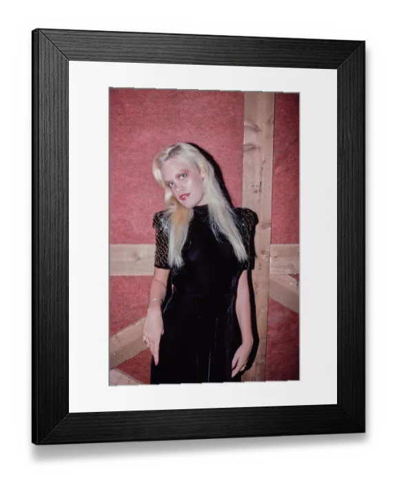 Framed Print : Blonde In Black Framed Print : Blonde In Black