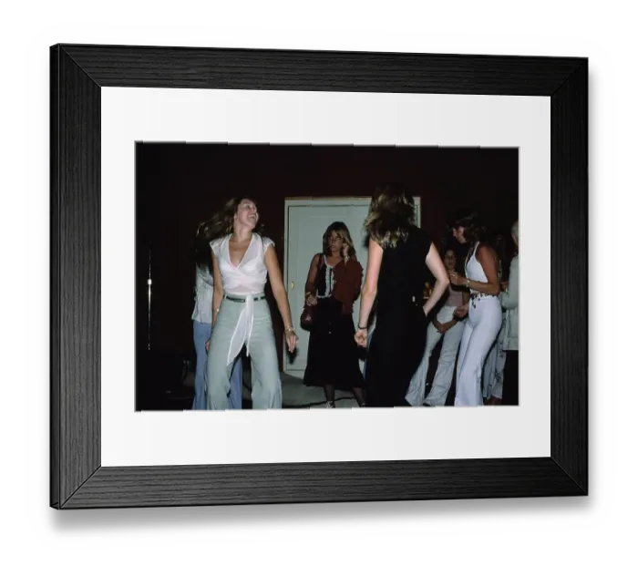 Framed Print : The Seventies Scene Framed Print : The Seventies Scene