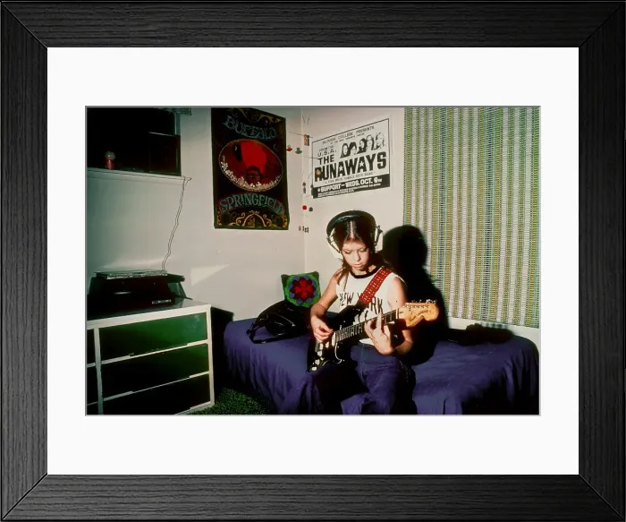 Framed Print : Bassist Jackie Fox Of The Rock Band The Runaways Framed Print : Bassist Jackie Fox Of The Rock Band The Runaways