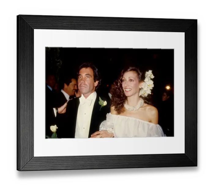 Framed Print : Marisa Berenson Wedding
