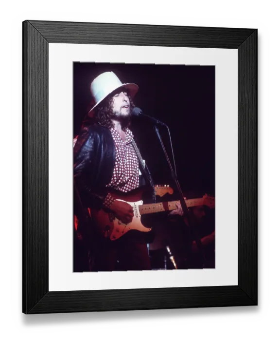 Framed Print : Bob Dylan At The Last Waltz Framed Print : Bob Dylan At The Last Waltz