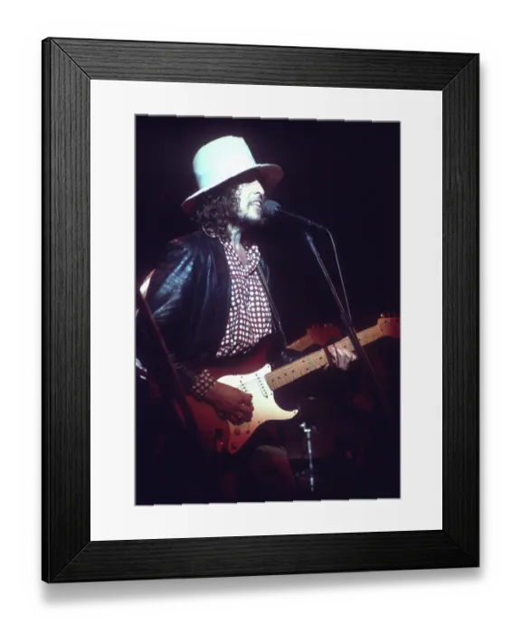 Framed Print : Bob Dylan At The Last Waltz Framed Print : Bob Dylan At The Last Waltz