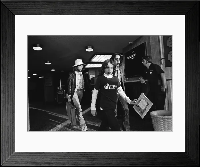 Framed Print : Bob Dylan Arrives At The Last Waltz Framed Print : Bob Dylan Arrives At The Last Waltz