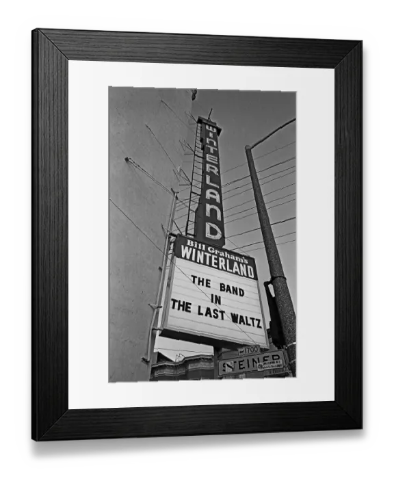 Framed Print : The Marquee For The Last Waltz Framed Print : The Marquee For The Last Waltz