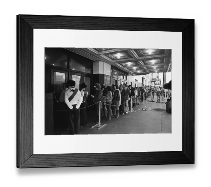 Framed Print : Crowds Wait For The Last Waltz Framed Print : Crowds Wait For The Last Waltz