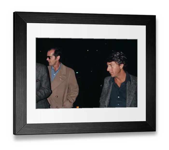 Framed Print : Jack Nicholson & Dustin Hoffman