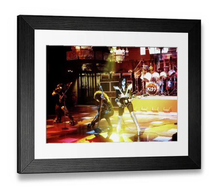 Framed Print : Kiss Performing Framed Print : Kiss Performing