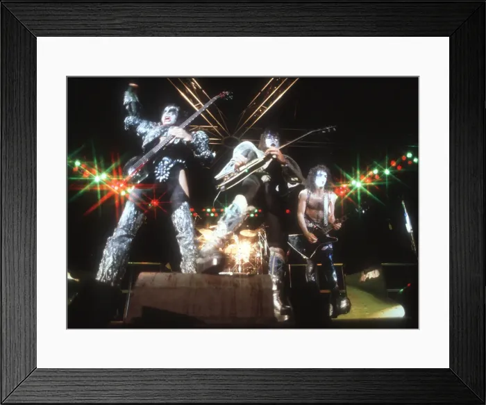 Framed Print : Kiss Performing Framed Print : Kiss Performing
