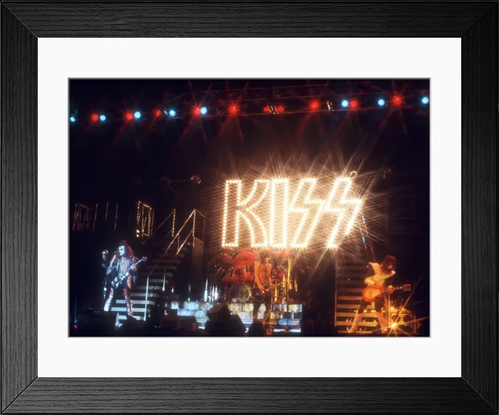 Framed Print : Kiss Performing Framed Print : Kiss Performing