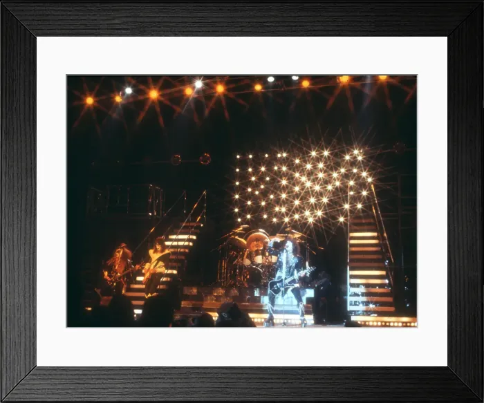Framed Print : Kiss Performing Framed Print : Kiss Performing