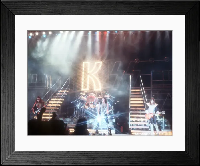 Framed Print : Kiss Performing Framed Print : Kiss Performing
