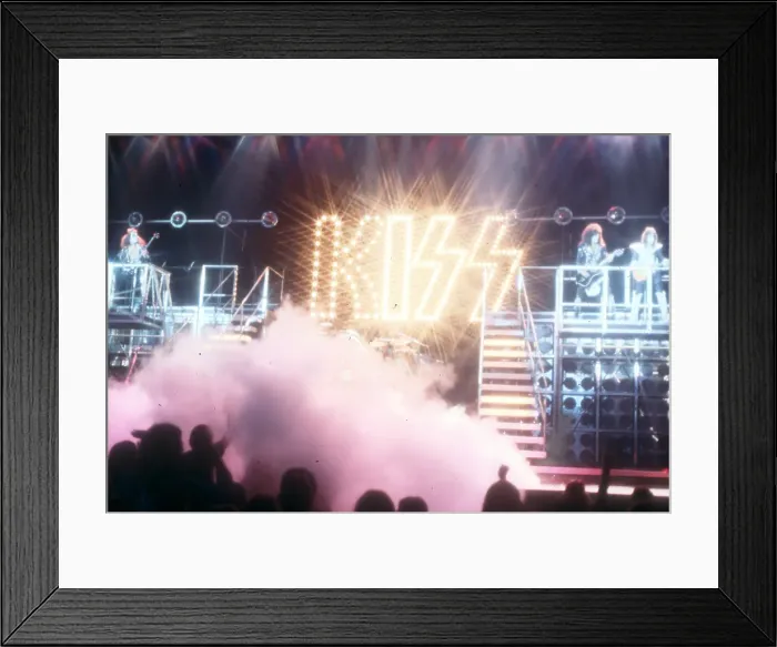 Framed Print : Kiss Performing Framed Print : Kiss Performing