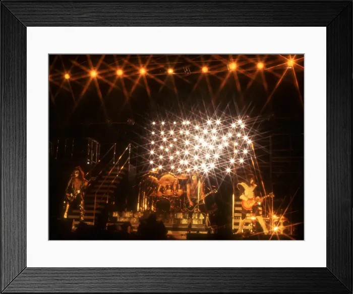 Framed Print : Kiss Performing Framed Print : Kiss Performing