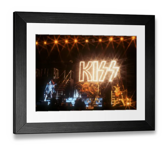 Framed Print : Kiss Performing Framed Print : Kiss Performing