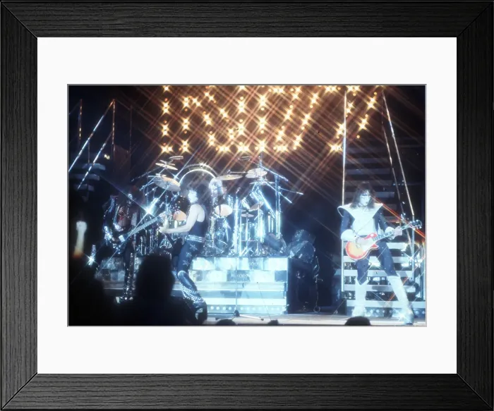 Framed Print : Kiss Performing Framed Print : Kiss Performing