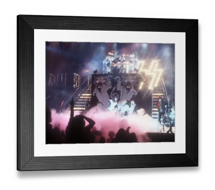 Framed Print : Kiss Performing Framed Print : Kiss Performing
