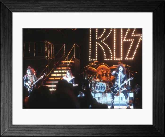 Framed Print : Kiss Performing Framed Print : Kiss Performing