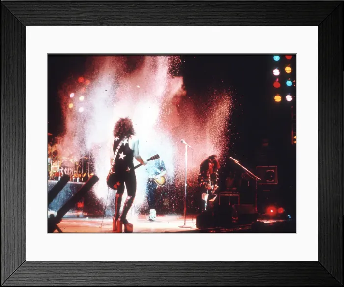 Framed Print : Kiss Performing Framed Print : Kiss Performing