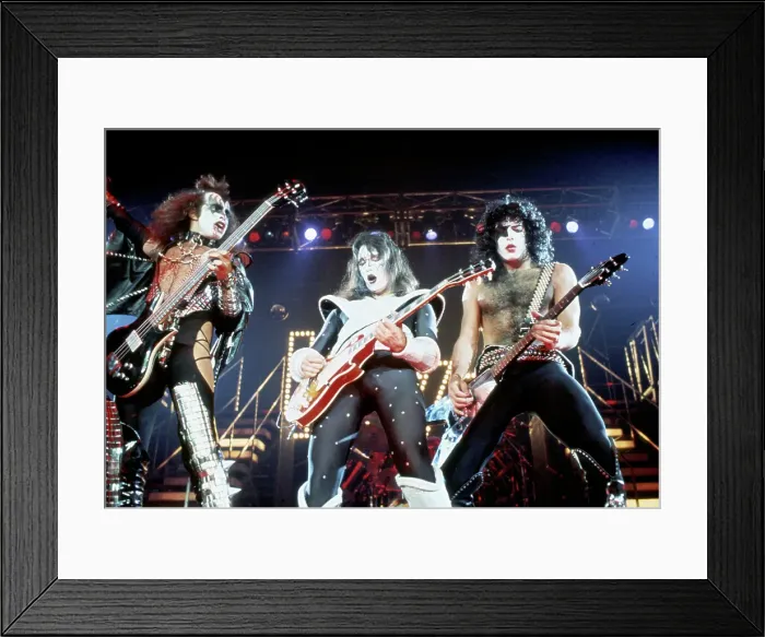 Framed Print : Kiss Performing Framed Print : Kiss Performing