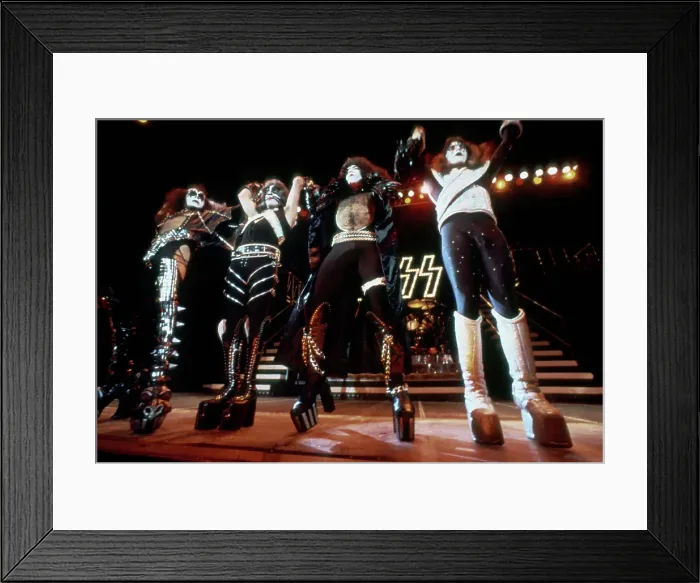 Framed Print : Kiss Performing Framed Print : Kiss Performing