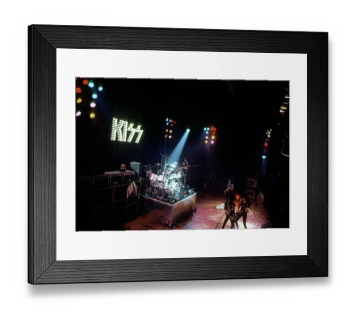 Framed Print : Kiss Performing