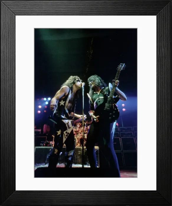 Framed Print : Kiss Performing Framed Print : Kiss Performing