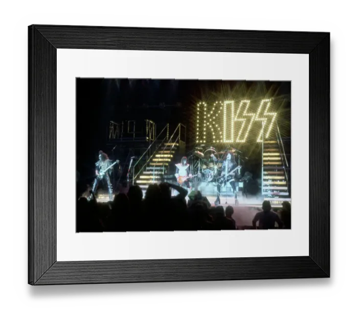 Framed Print : Kiss Performing Framed Print : Kiss Performing