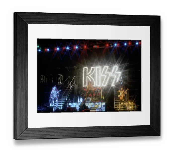 Framed Print : Kiss Performing Framed Print : Kiss Performing