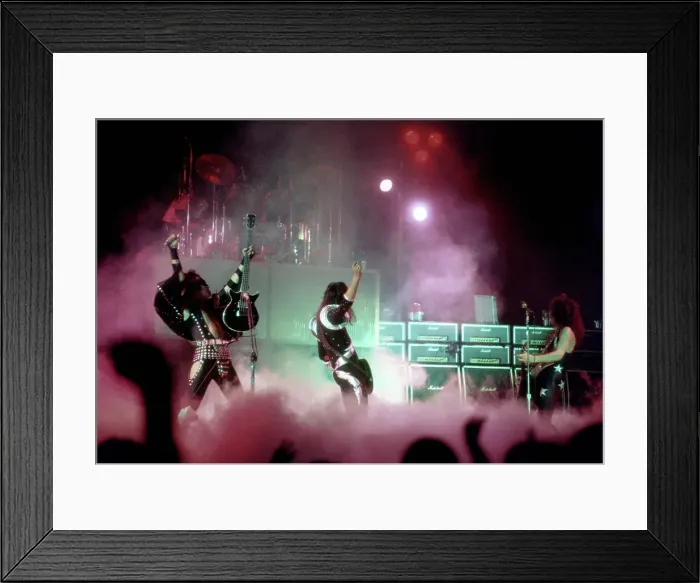 Framed Print : Kiss Performing Framed Print : Kiss Performing