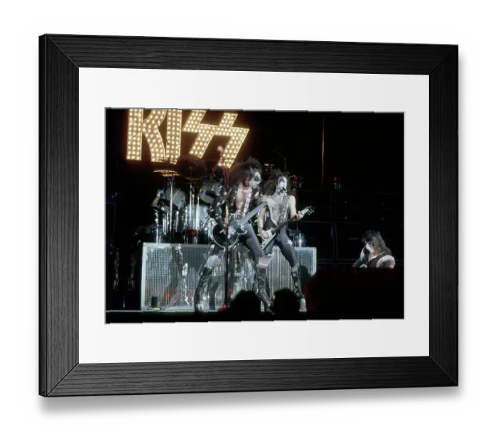 Framed Print : Kiss Performing Framed Print : Kiss Performing