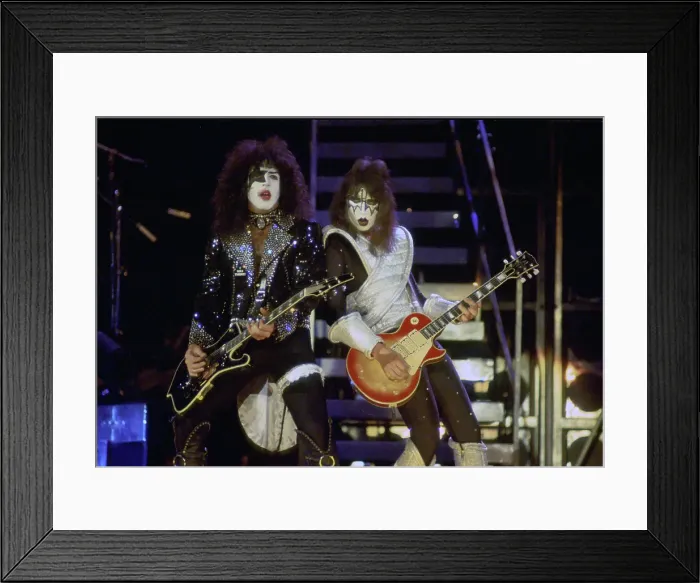 Framed Print : Kiss Performing Framed Print : Kiss Performing
