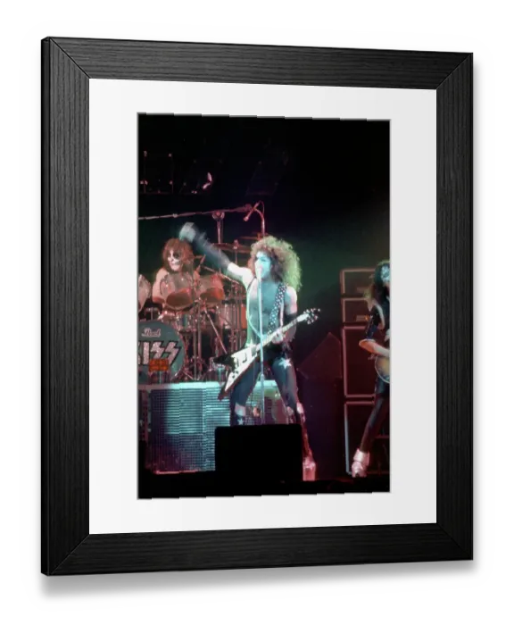 Framed Print : Kiss Performing Framed Print : Kiss Performing