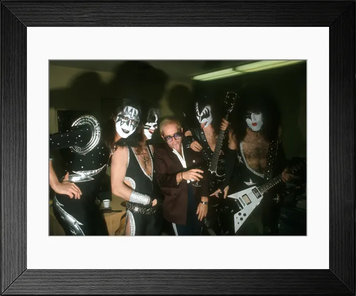 Framed Print : Kiss With Elton John Framed Print : Kiss With Elton John