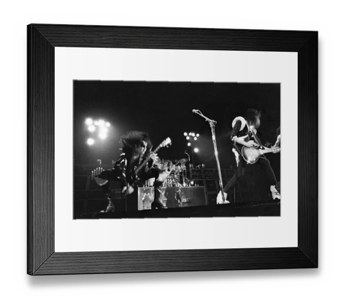 Framed Print : Kiss Performing Framed Print : Kiss Performing